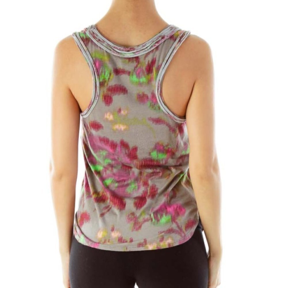 Ella Moss Gray Pink Racerback Top - Picture 3 of 3